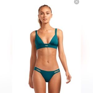 Vitamin A bikini bralette top. Jade eco lux. Tags/ hygienic liner attached.